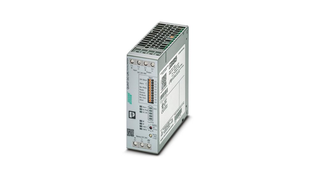 UPS, QUINT4-UPS, DC UPS, DIN Rail Mount, 960W, 24V, 1x Screw Terminal